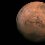 A full globe view of Mars