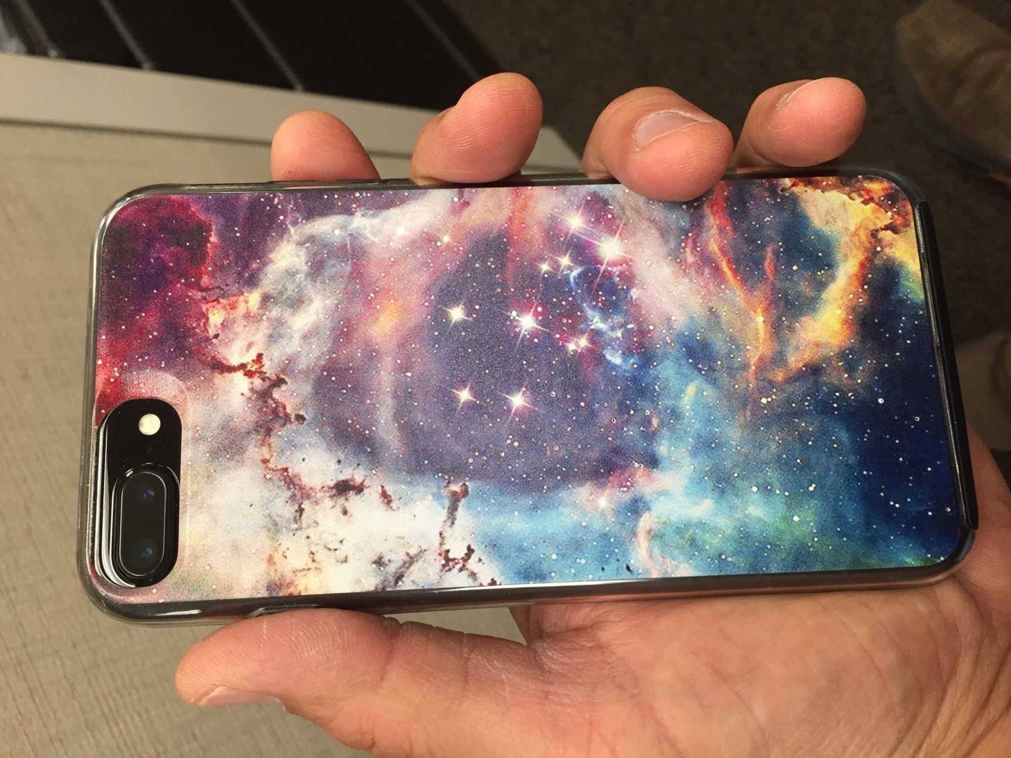 Hubble nebula image on a cell phone case