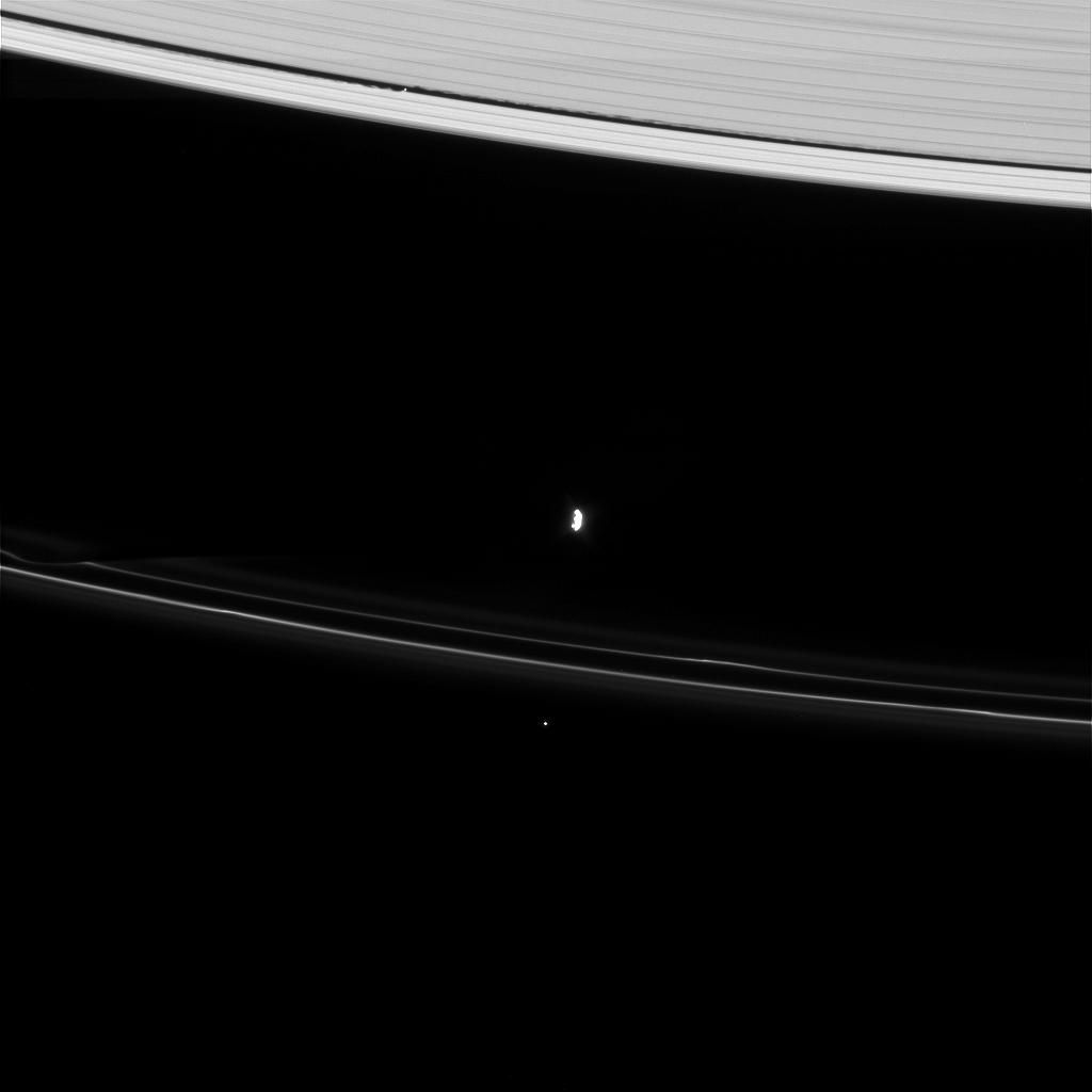 Saturn's rings, Daphnis and Prometheus