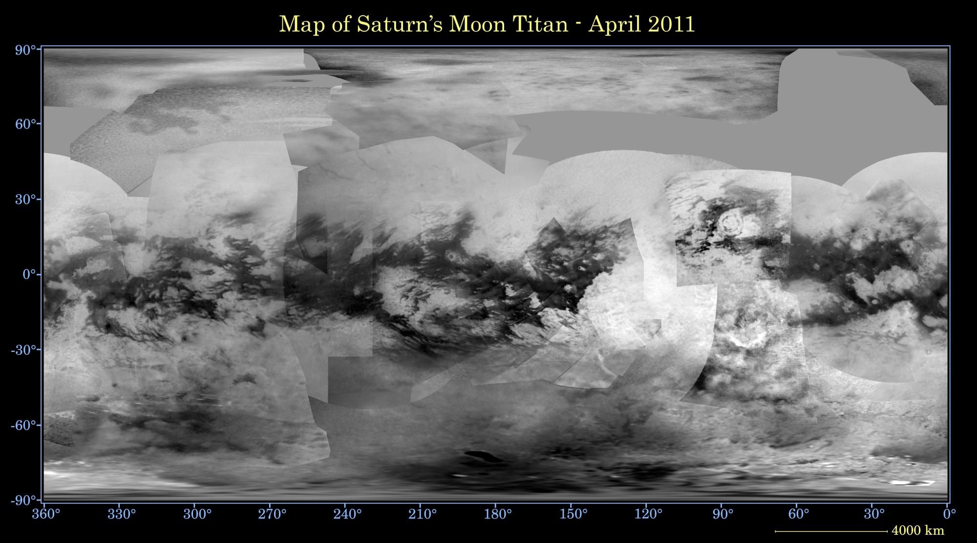 Global digital map of Titan