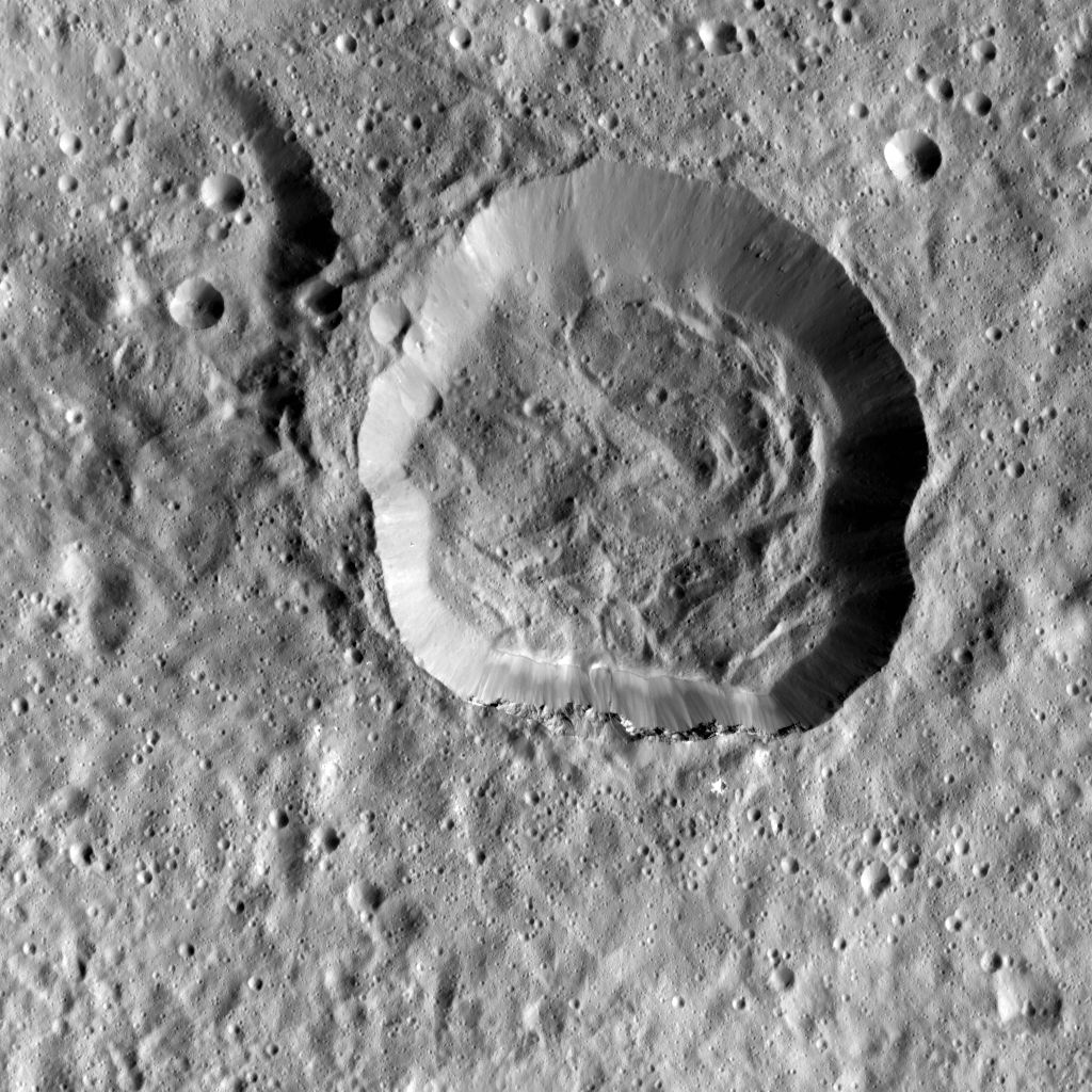 Emesh Crater on Ceres
