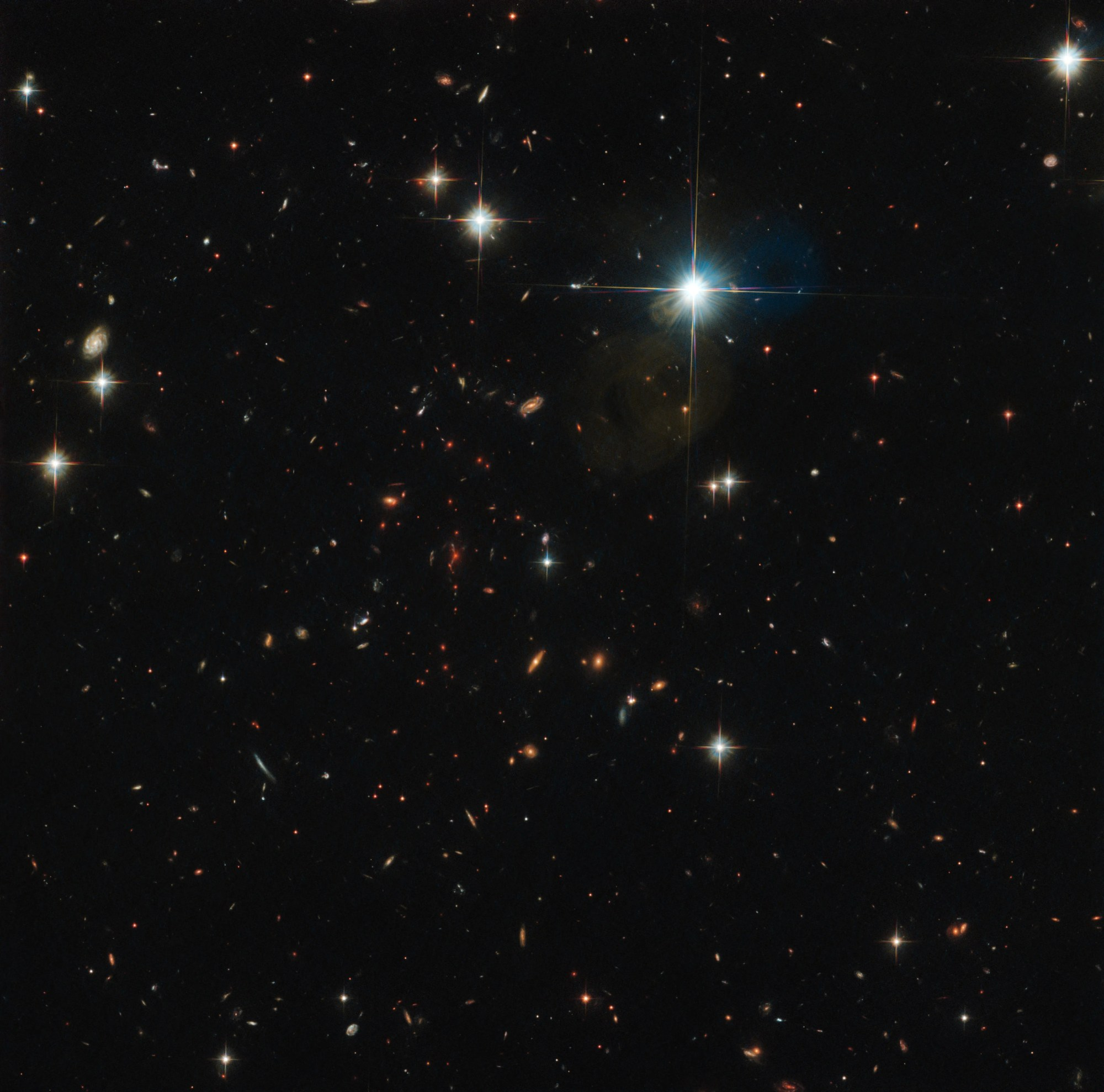 Spt0615 galaxy cluster, as seen by hubble