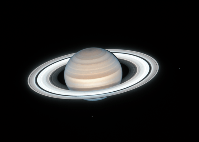 Hubble image of ringed Saturn