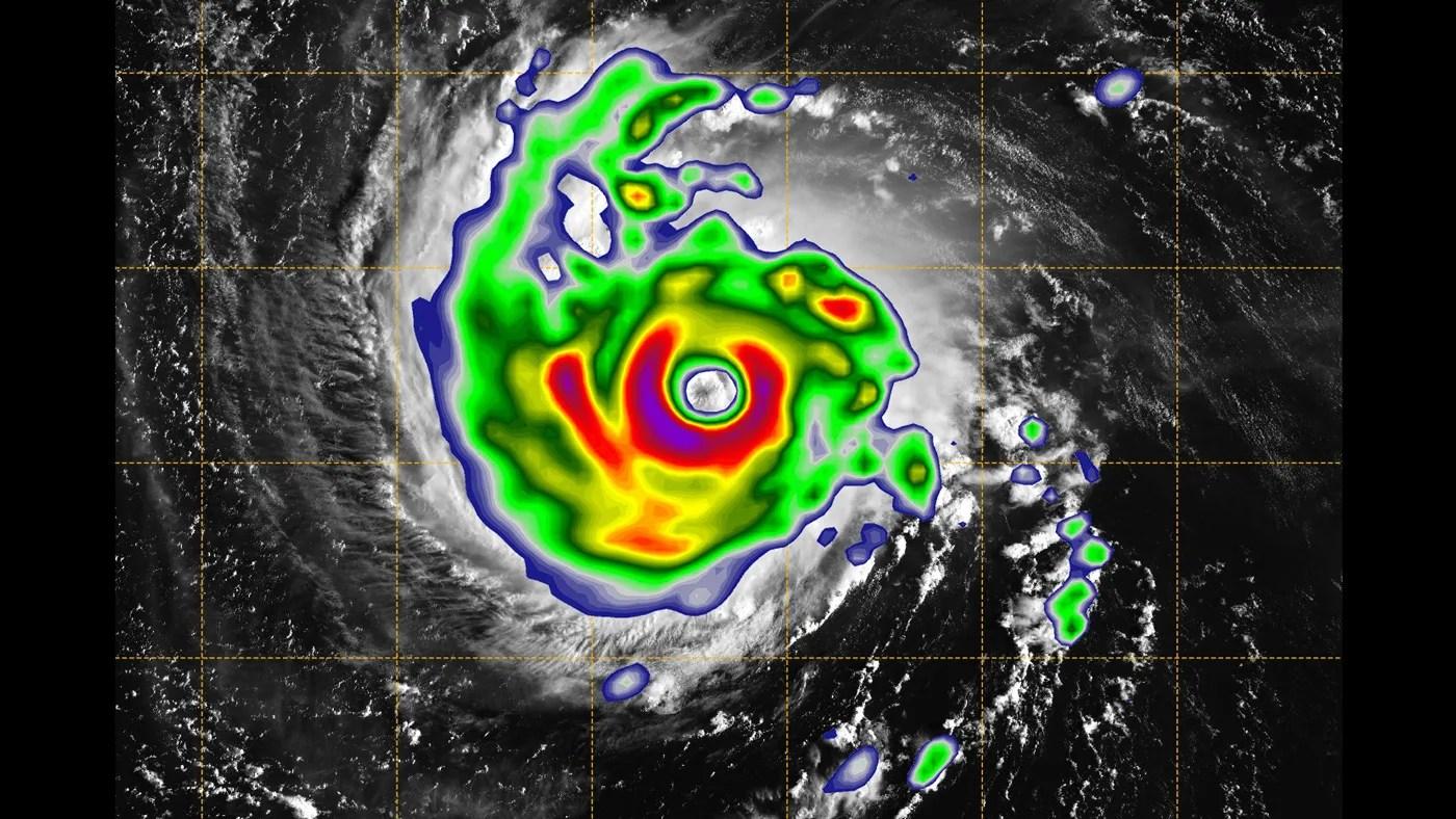 Satellite data visualization of Hurricane Florence
