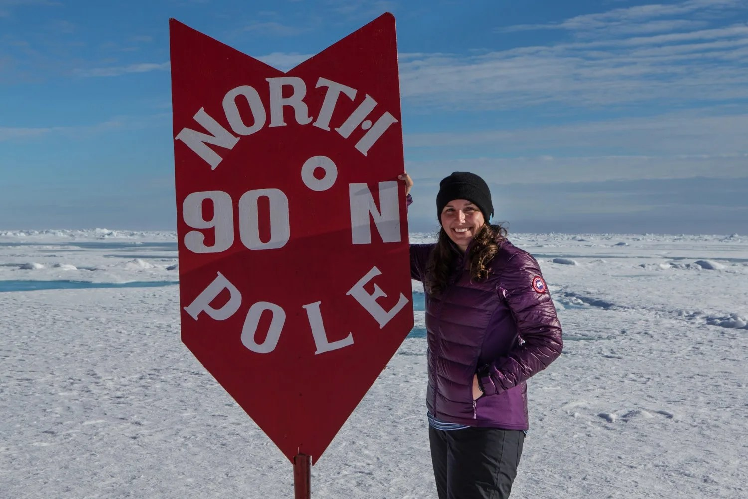 Lauren Farmer at the North Pole