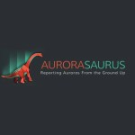 A dinoaura next to the words Aurorasaurus