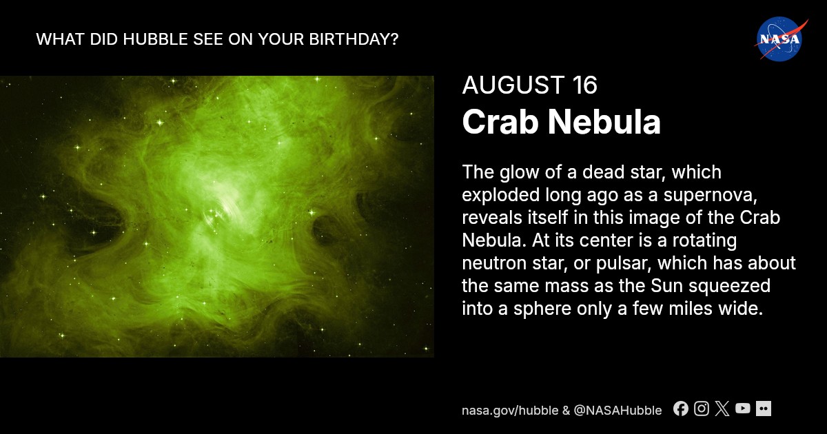Check out what Hubble saw on my birthday!