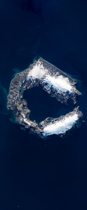 Deception Island · Antarctica — Your Name in Landsat