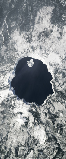 Crater Lake · Oregon — Your Name in Landsat