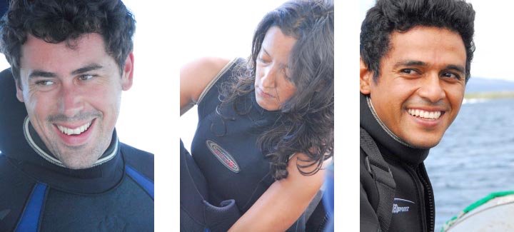 Stuart Banks, Mariana Vera and Jerson Moreno