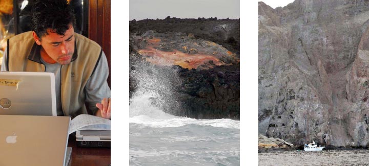 Stuart, scenes from he Galapagos