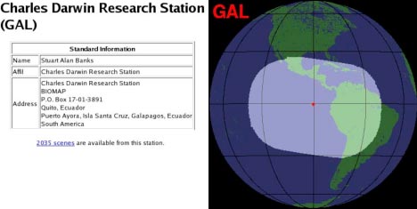 Computer interface for the receiving station