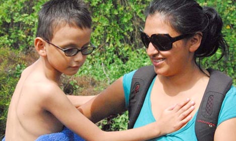 Tortoises in the water