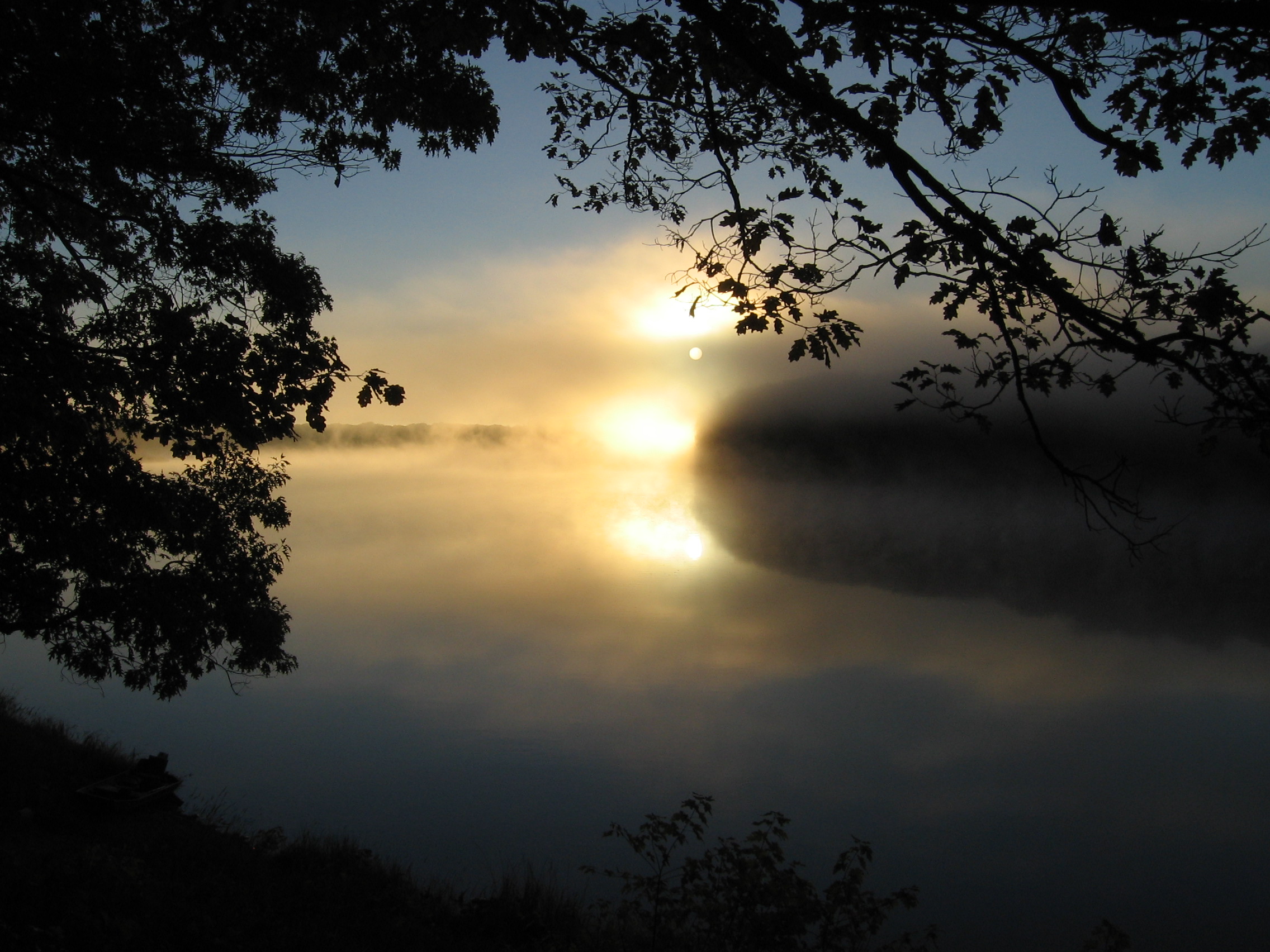 Morning on the Penobscot River near the Penobscot Experimental Forest, Howland, Maine. Photo by John Lee.