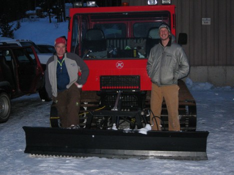 Snow cat and crew.