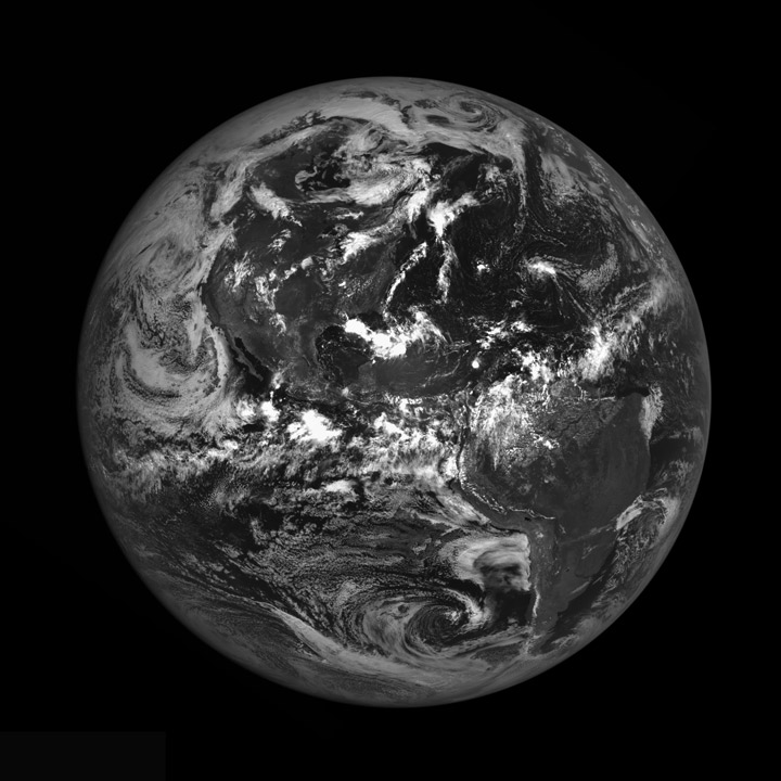 Earth from the Moon, August 9, 2010.