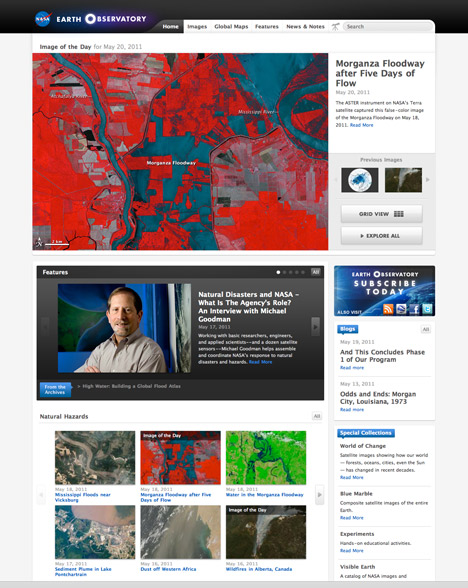 Front page screenshot