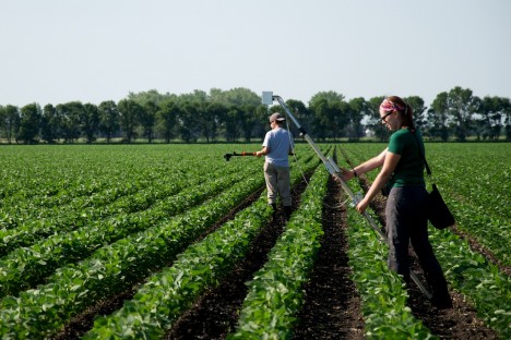 Christy Hansen in front of NASA C-130