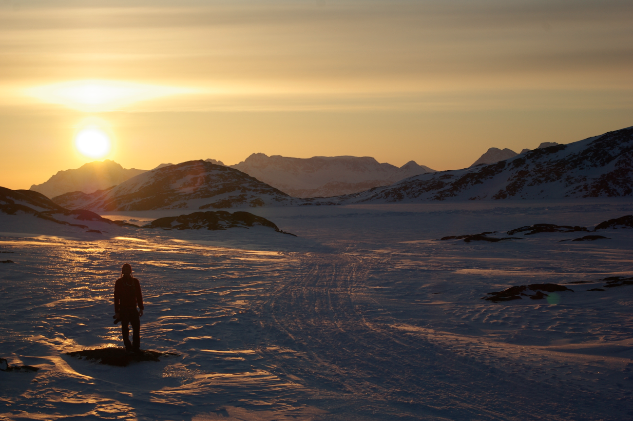 Sunset in Kulusuk.