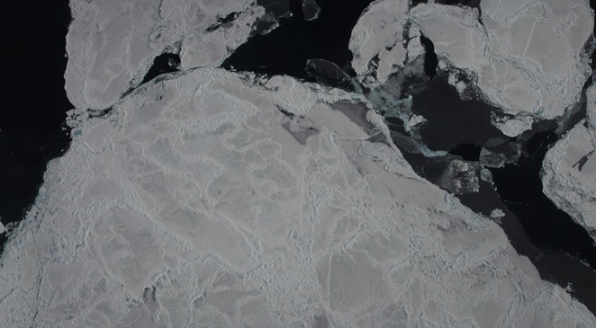 Sea ice from above