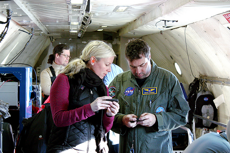 IceBridge team turning off pagers pre-flight