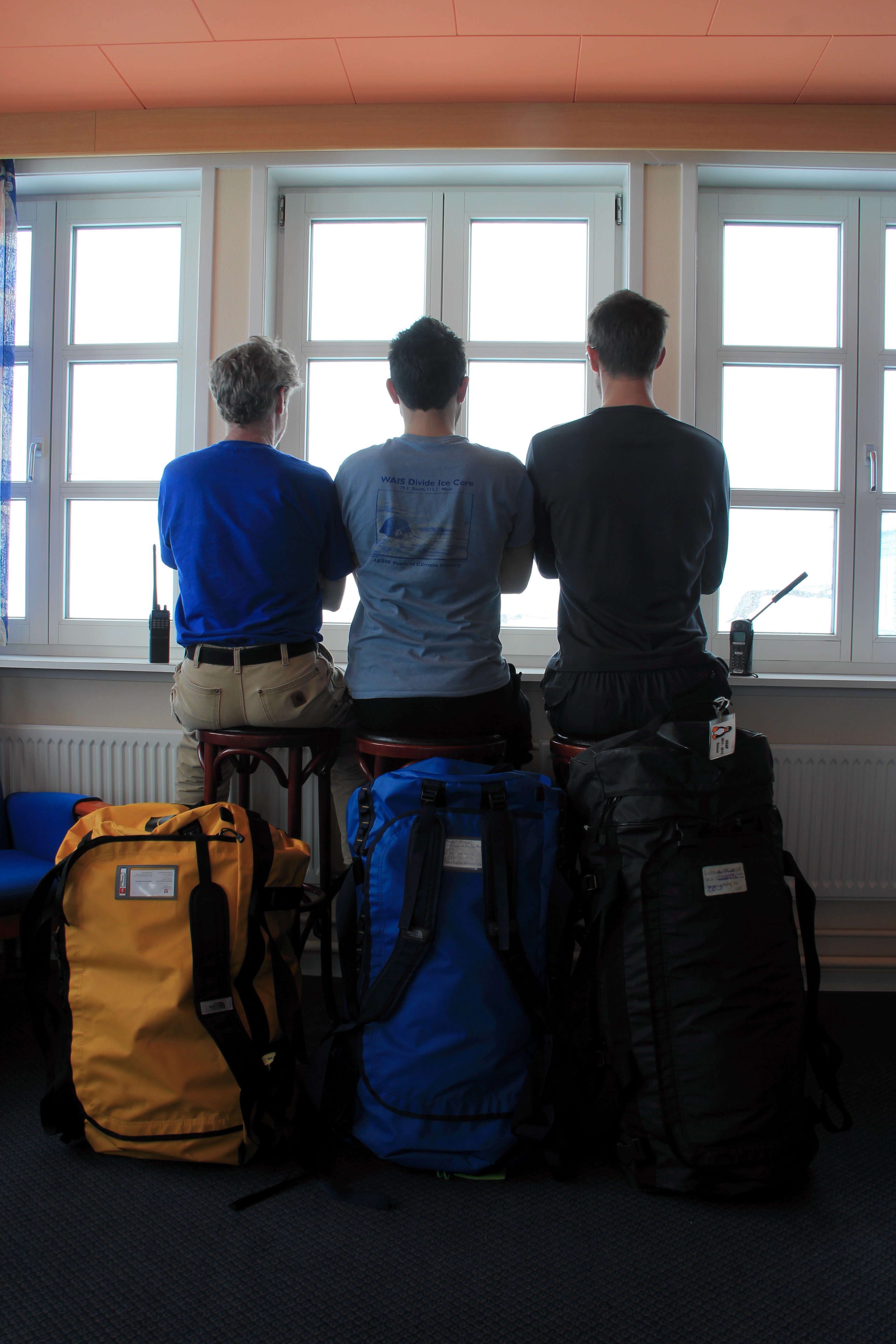 Since everything was ready for days, we sat and watched the rain.