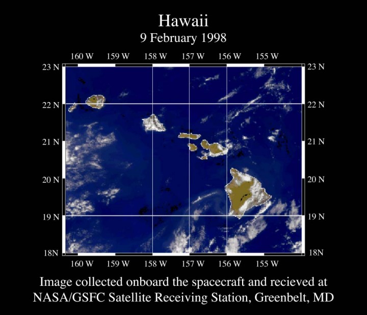 True color image of Hawaii http://oceancolor.gsfc.nasa.gov