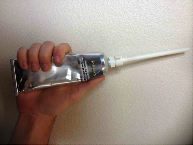 Pears in a tube. (Credit: Valerie Casasanto/NASA)