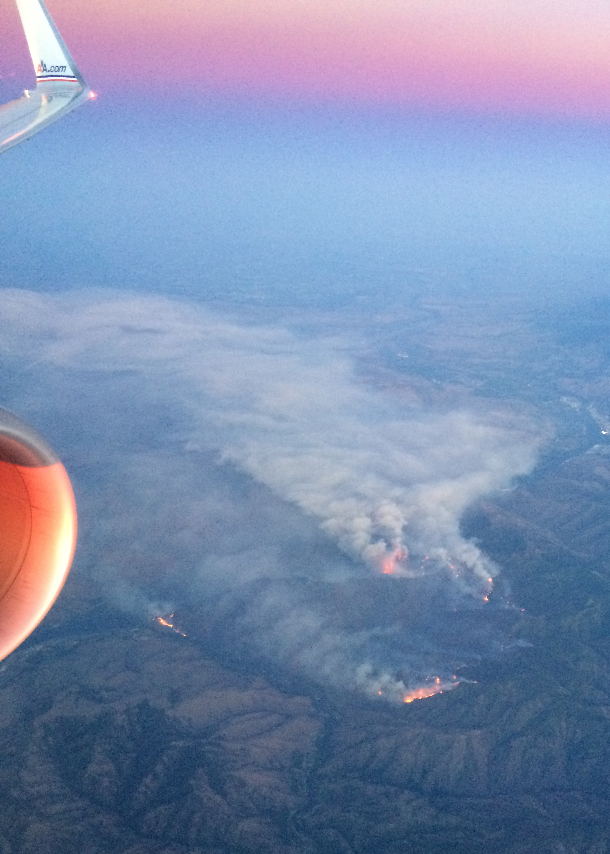 A wildfire burns in Washington, just east of the Cascades. (Credit: Kelly Brunt)