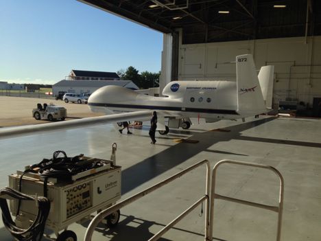 AV-6 arrives at the Wallops Flight Facility on August 27, 2014