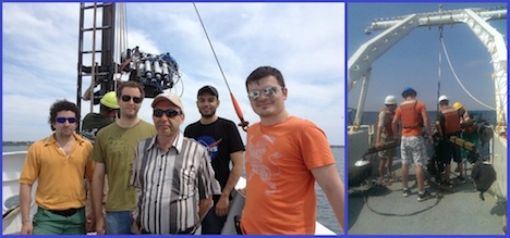 "Cool guys” aka Coastal and Oceanic waters group, members of the ORS Lab at The City College of New York (CCNY). Courtesy of Lynne Butler