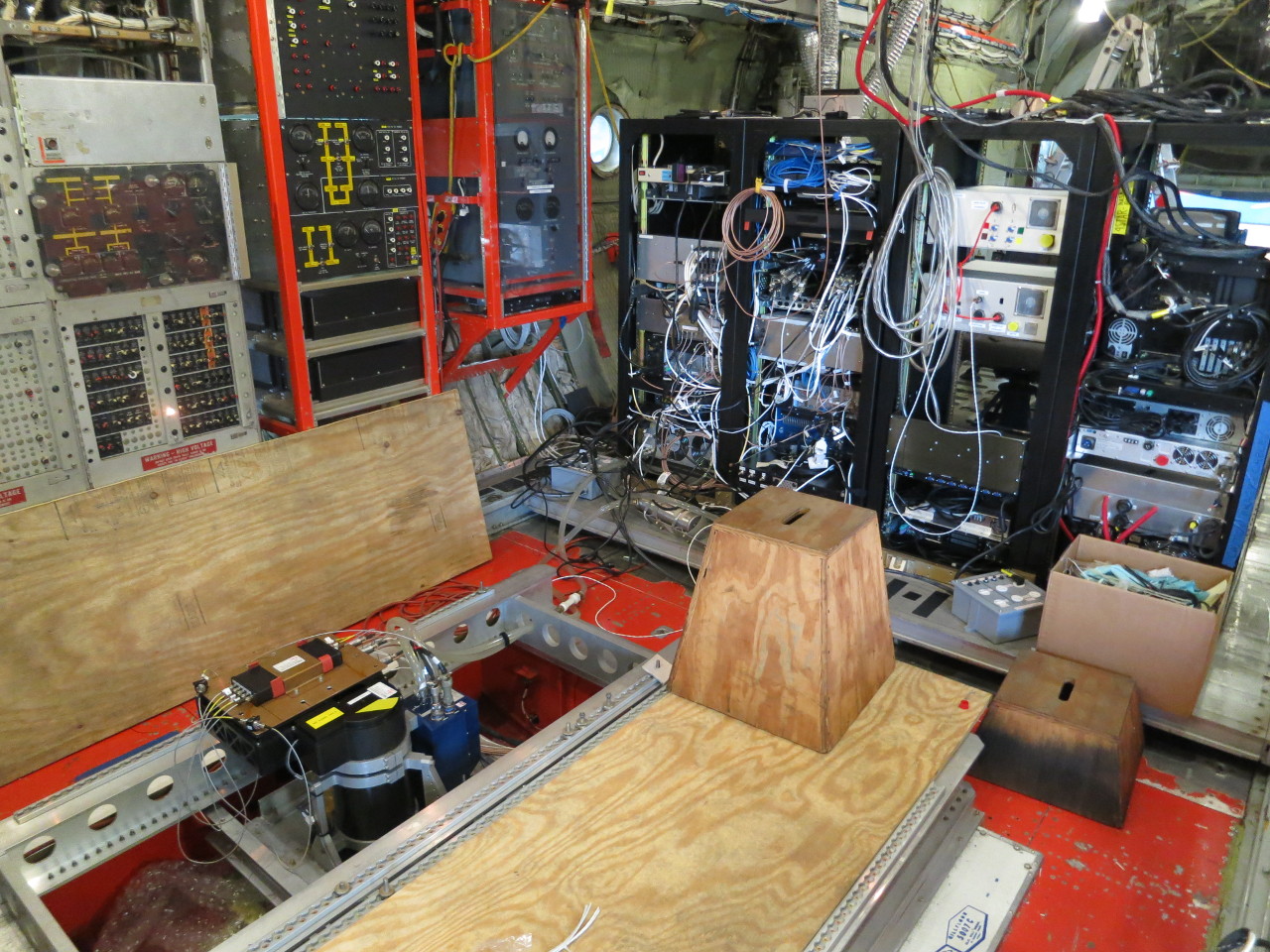 Instrument equipment inside C-130