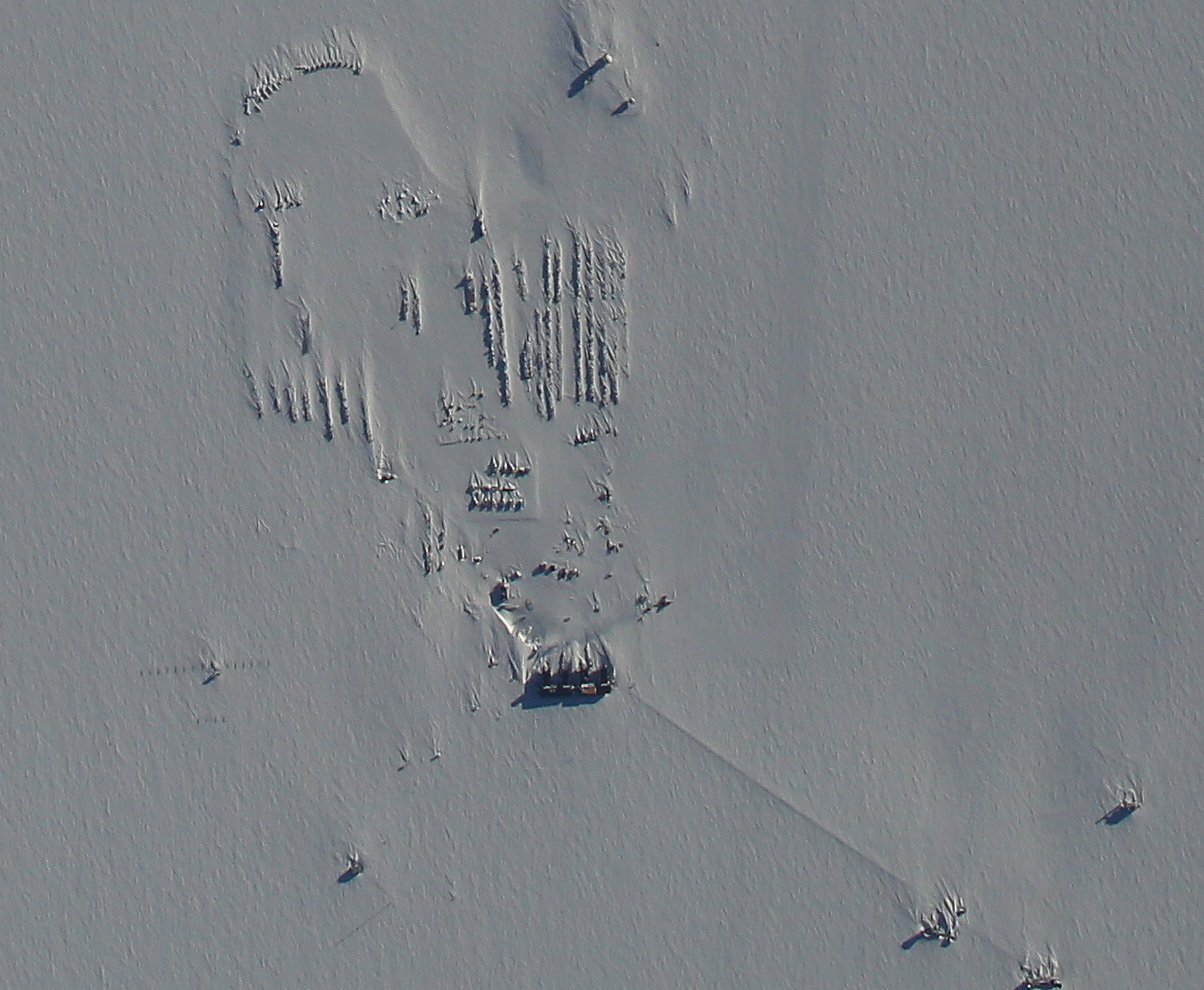 south pole station from above