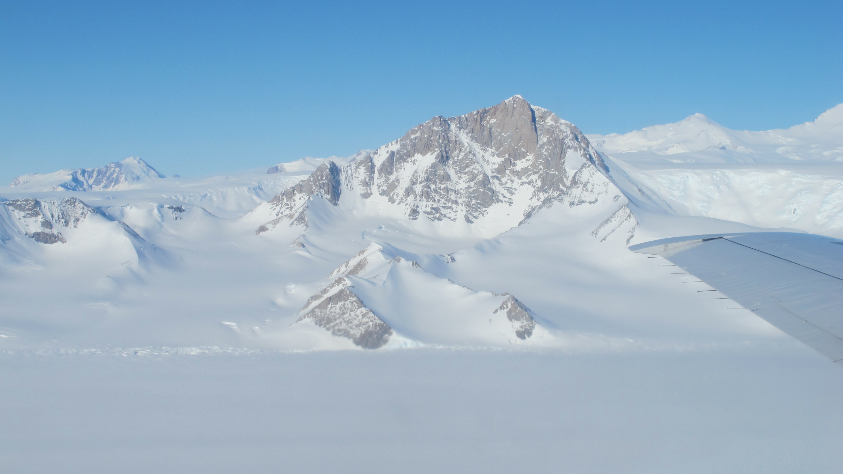 A view of the Transantarctic Mountains during IceBridge's 2013 Antarctic campaign.