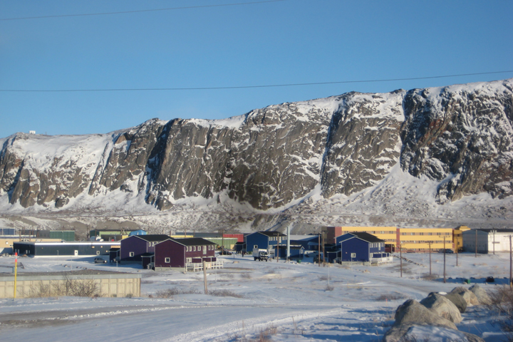 A view of the town of Kangerlussuaq.