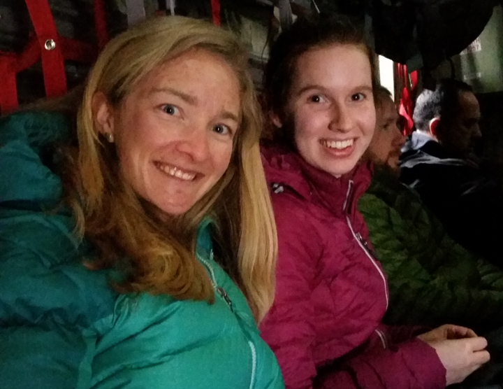 Olivia and Lynn excited to go to Greenland for the first time. 