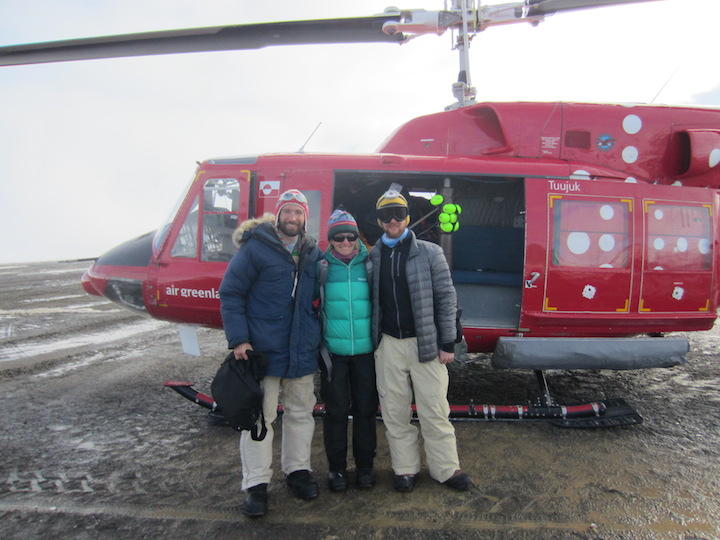 Clem, Olivia, and Josh ready to get into the field.