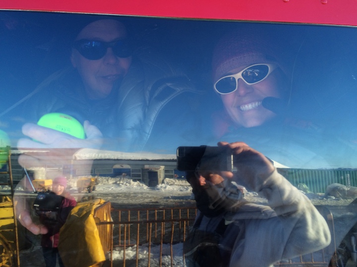 Lora and Kip packed in and ready to go!