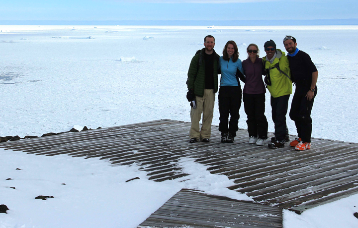 Team photo at Dye-4! From left to right: Josh, Lynn, Olivia, Joe, and Clem.