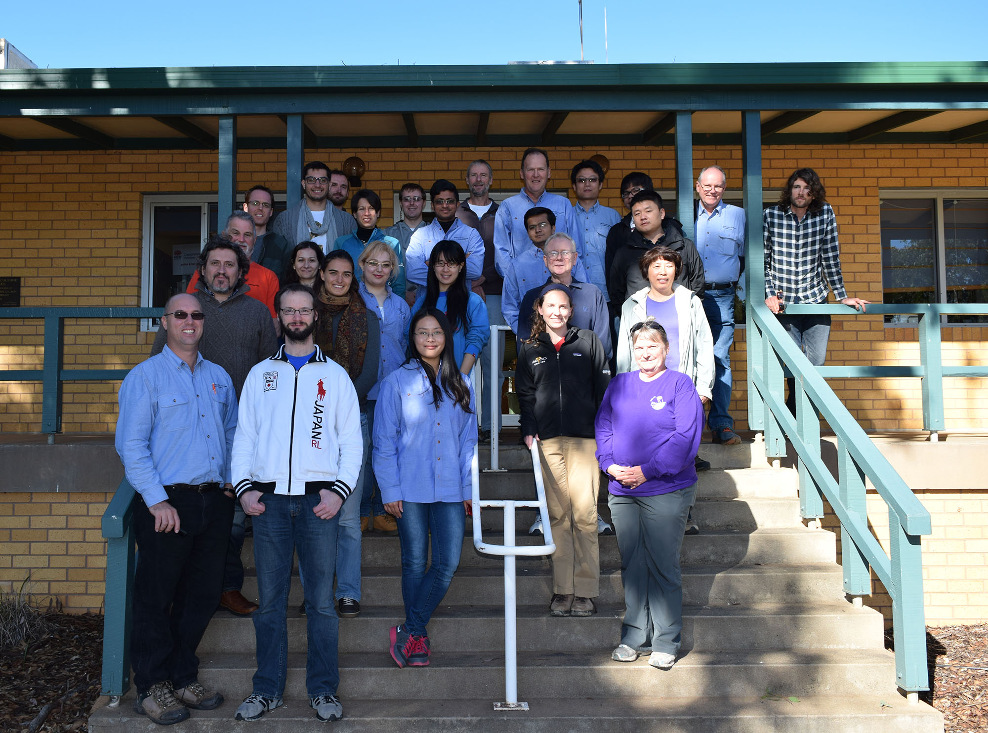 The "group shot" photo is from Day 1 of the SMAPEx-4 field experiment. The participants are: Wasin Chaivaranont, Paul Daniel, Shuvashis Dey, Ying Gao, Anouk Gevaert, Stefania Grimaldi, Muhsiul Hassan, Tom Jackson, Jon Johanson, François Jonard, Seokhyeon Kim, Fuqin Li, Yoann Malbéteau, Ian Marang, Alan Marks, Lynn McKee, Amy McNally, Grey Nearing, Philipp Pohlig, Luigi Renzullo, Chris Rüdiger, Sabah Sabaghy, Vivien Stefan, Jeff Walker, Alex White, Frank Winston, Xiaoling Wu and Nan Ye.