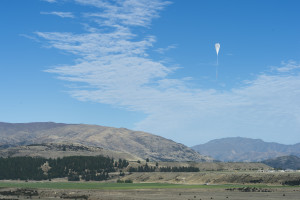 A super pressure balloon lifts off from Wanaka Airport.