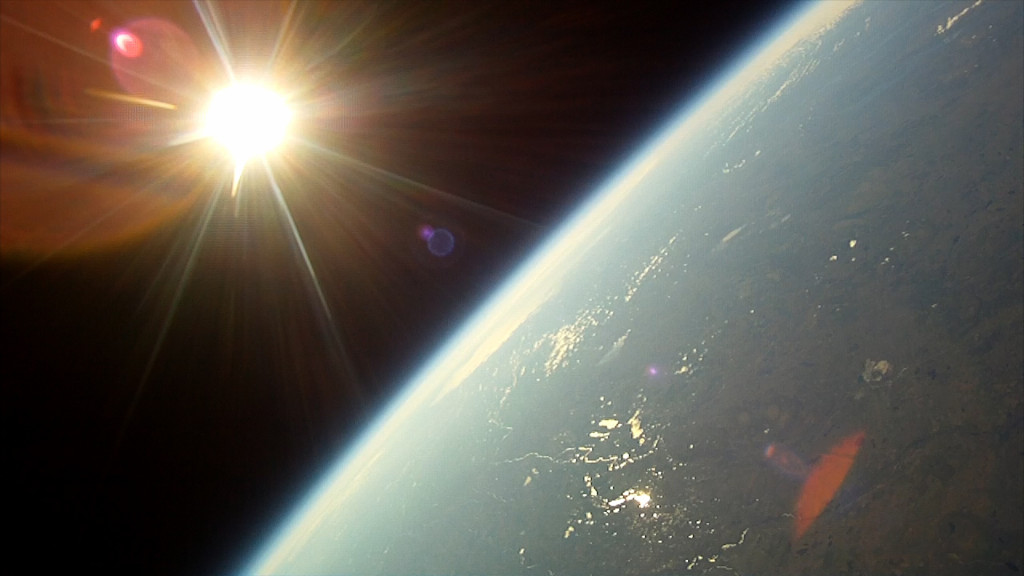 View of Earth's limb from a super pressure balloon