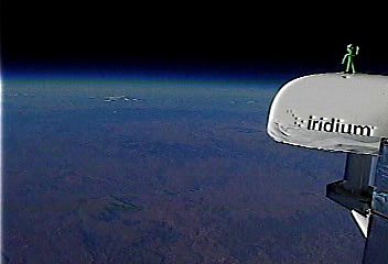 Aerial view from above Earth.