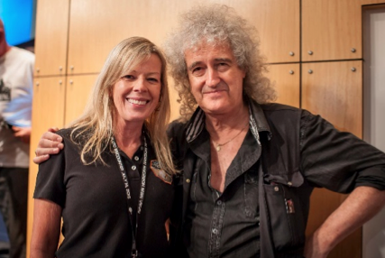 Laurie Cantillo with Brian May