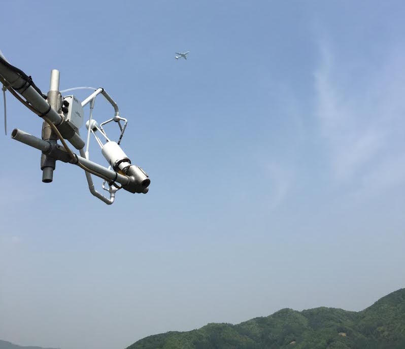 Aircraft in flight.
