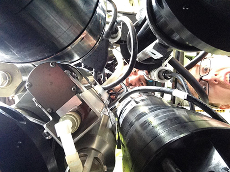 Inherent Optical Properties-IOP frame and suspicious operators. Photo: Stuart Halewood