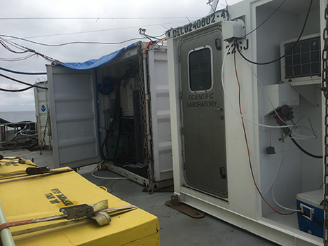 View of the van 'trailer park'