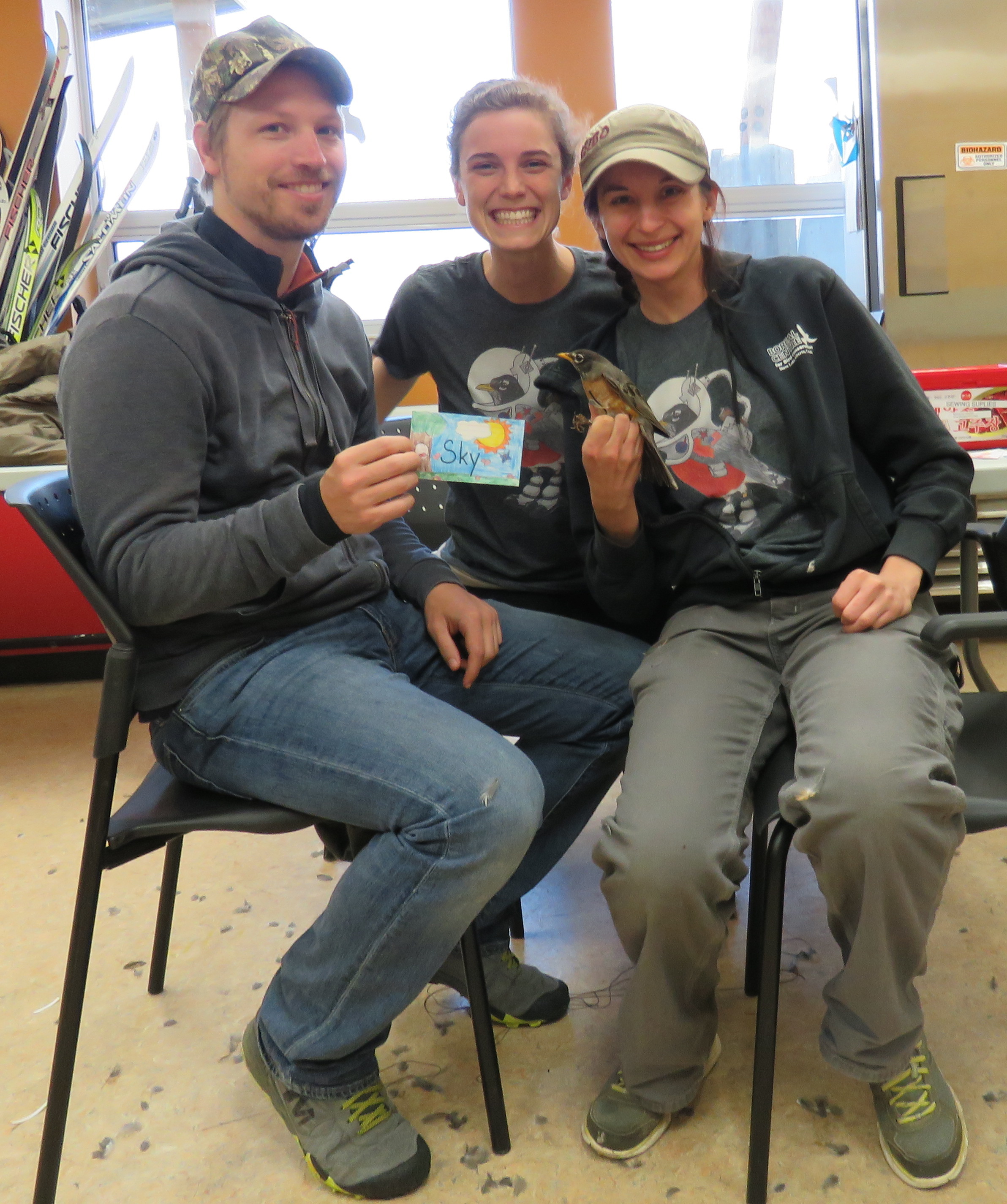 Sky is an adult female. Her name was chosen by Mrs. McFadden and Mrs. Viola’s 4th grade class. (Photo credit: Brian Weeks)