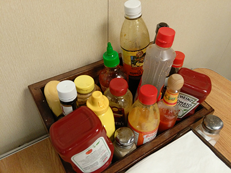 Condiments on board the RV Atlantis.