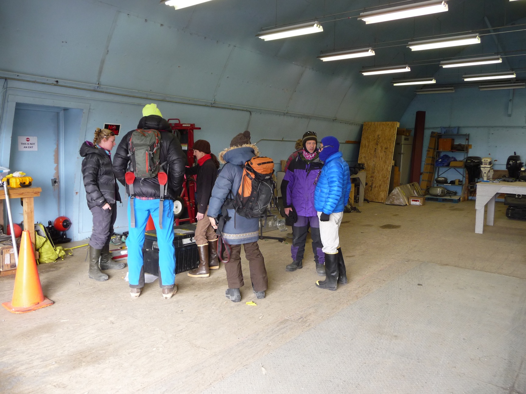 The scientists prep to go on their Grand Challenge.